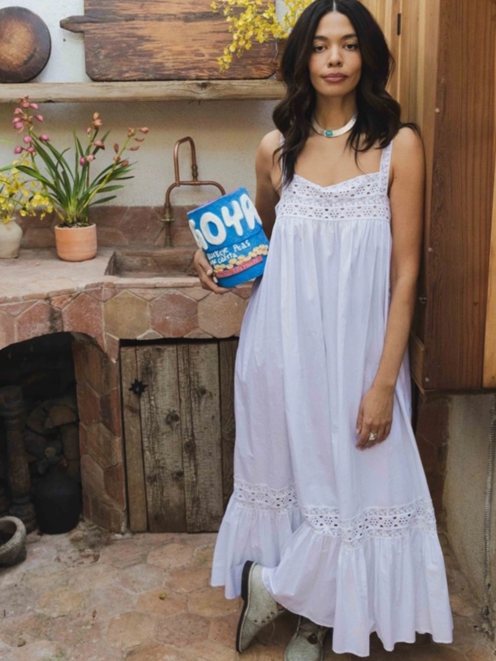 J Crew Athena eyelet maxi dress - Picture 3 of 10